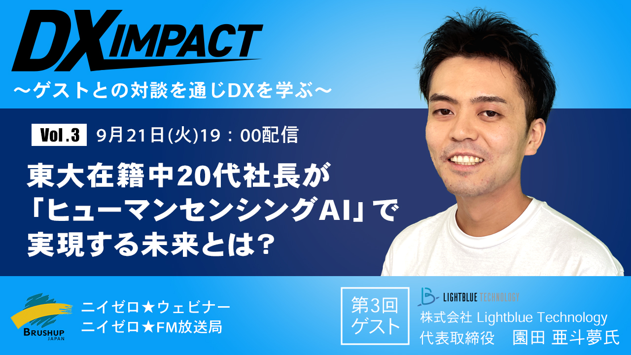 【Vol.3】東大在籍中20代社長が「ヒューマンセンシングAI」で実現する未来とは?【DX IMPACT】